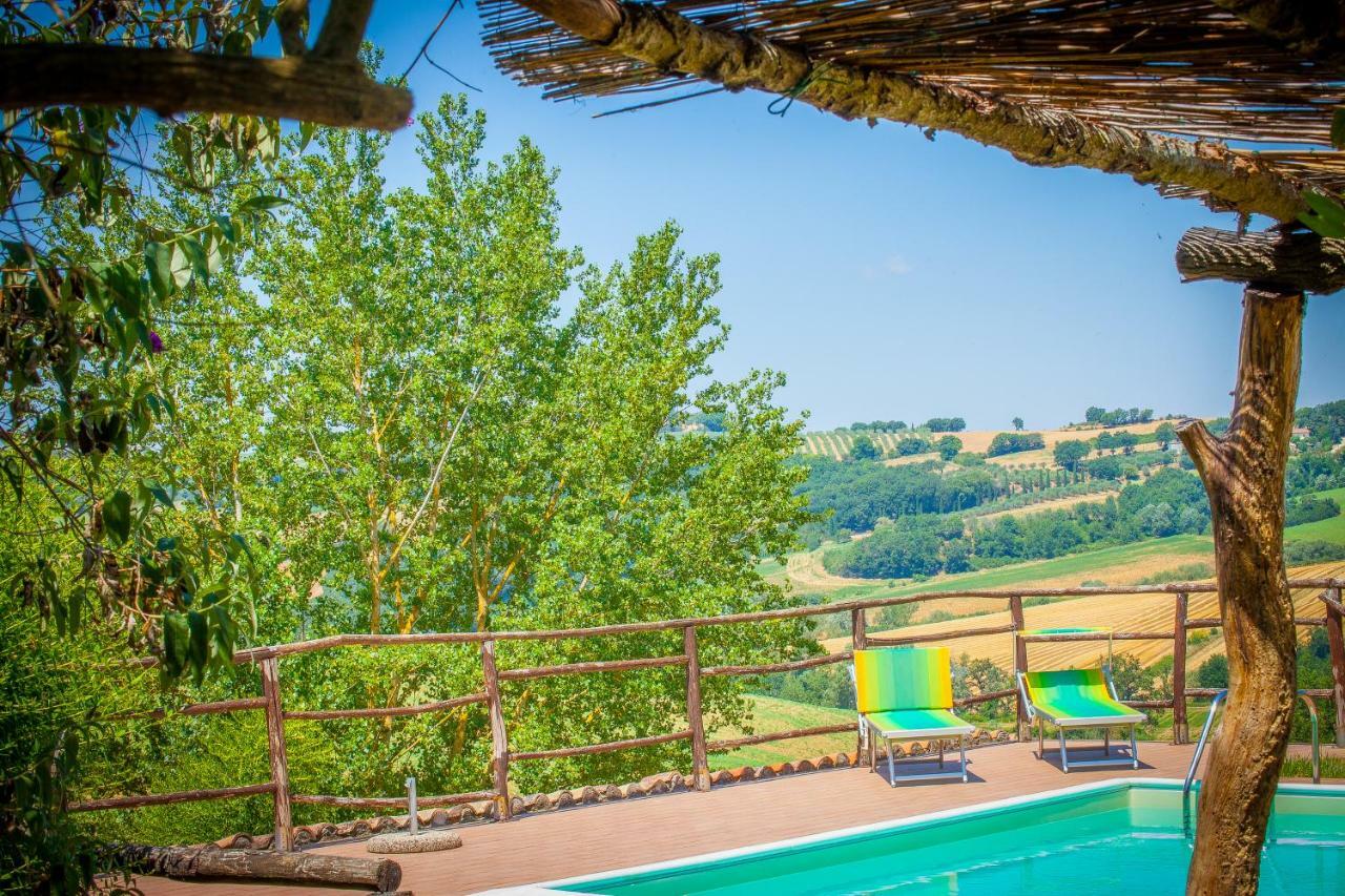 Agriturismo Bio Tra Cielo E Terra Apartment Grutti Bagian luar foto